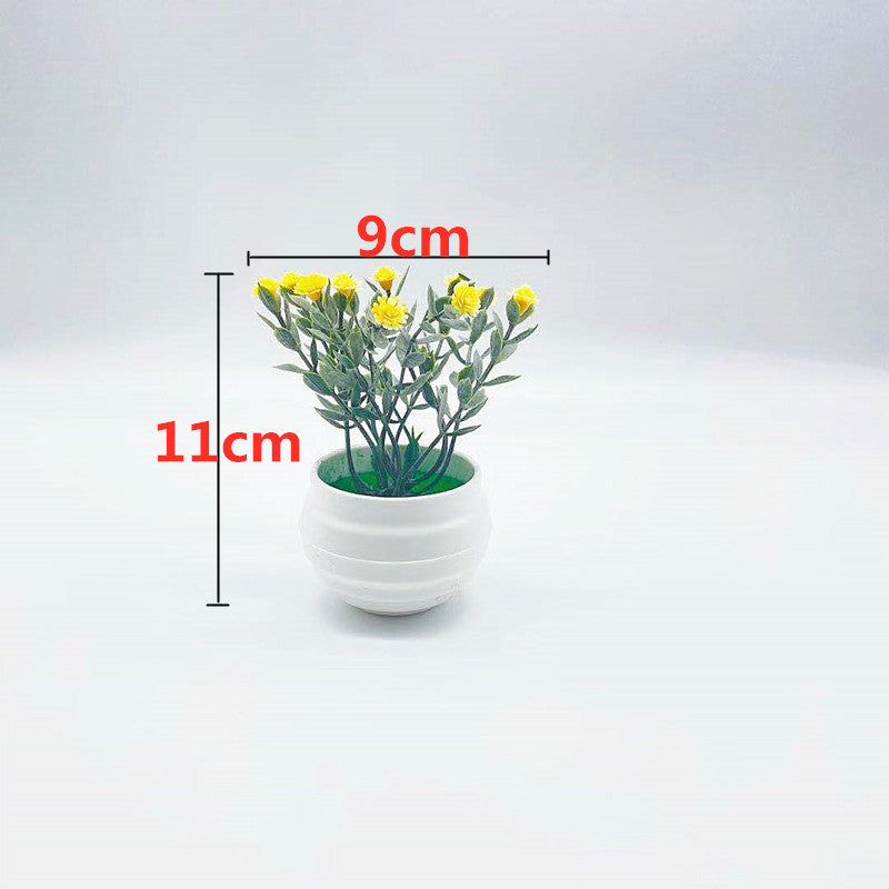 Simulation Of Green Office Desktop Trinket Artificial Plant Pot