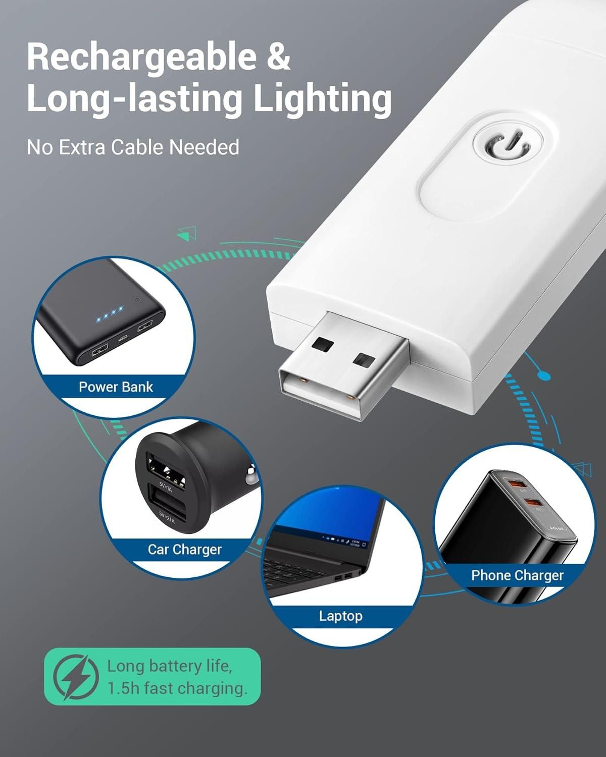 📖 USB Rechargeable Book Reading Light
