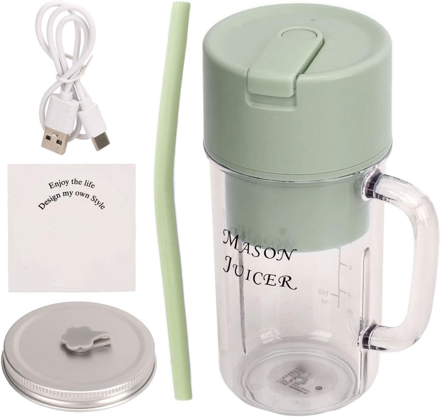 🥤 USB Rechargeable Mini Blender (350ML)