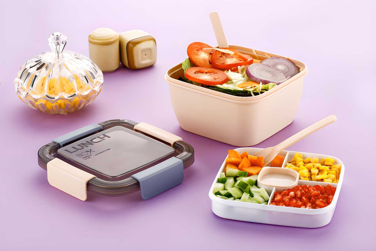 🍱 4 Compartment Lunch Box – Meal Prep Made Easy! 🥗✨