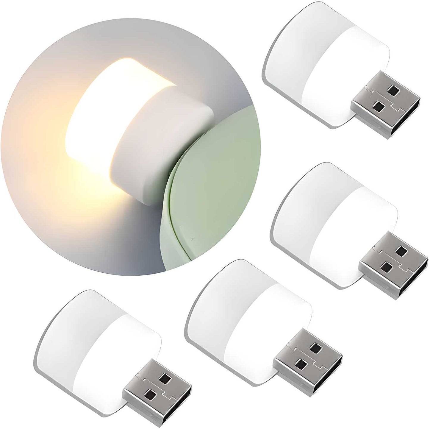 ✨ USB Night Lights LED Plug-in – Buy 1 Get 2 Free! ✨