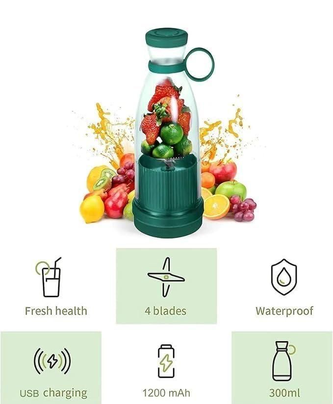 🍹 Travel Portable Mini Juice Blender- USB Rechargeable Juicer