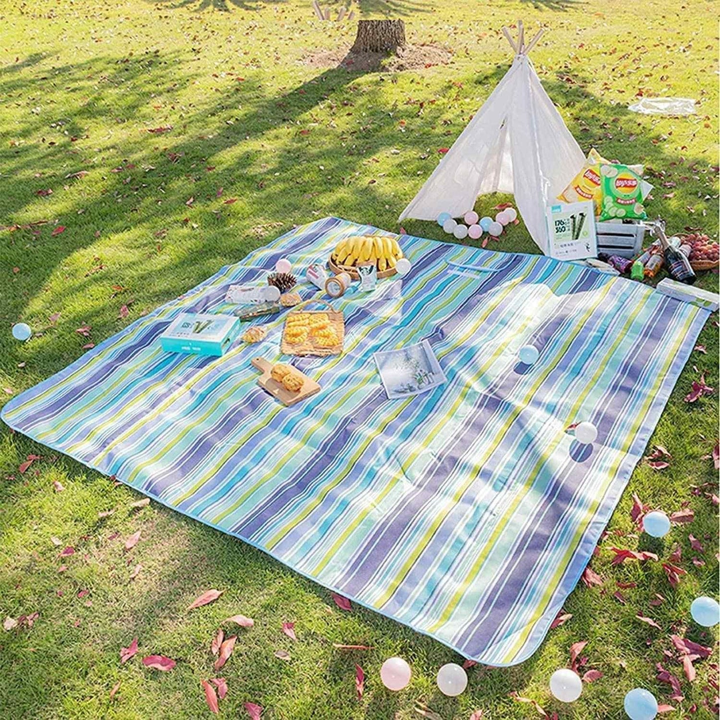 🏕️ Washable Picnic Mat – Waterproof & Foldable Outdoor Blanket 🌿