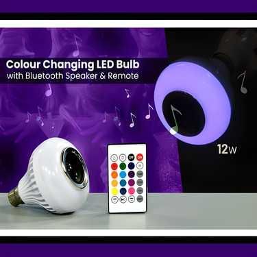 π‘ Colour Changing LED Bulb with Bluetooth Speaker & Remote | Mood Light & Music Bulb πΆπ¨