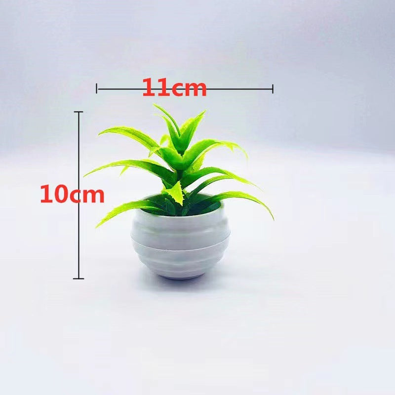 Simulation Of Green Office Desktop Trinket Artificial Plant Pot