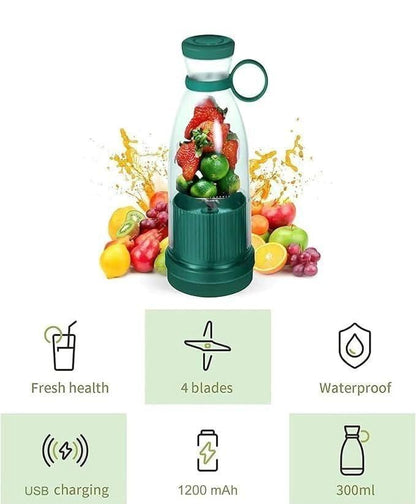 🍹 Travel Portable Mini Juice Blender- USB Rechargeable Juicer