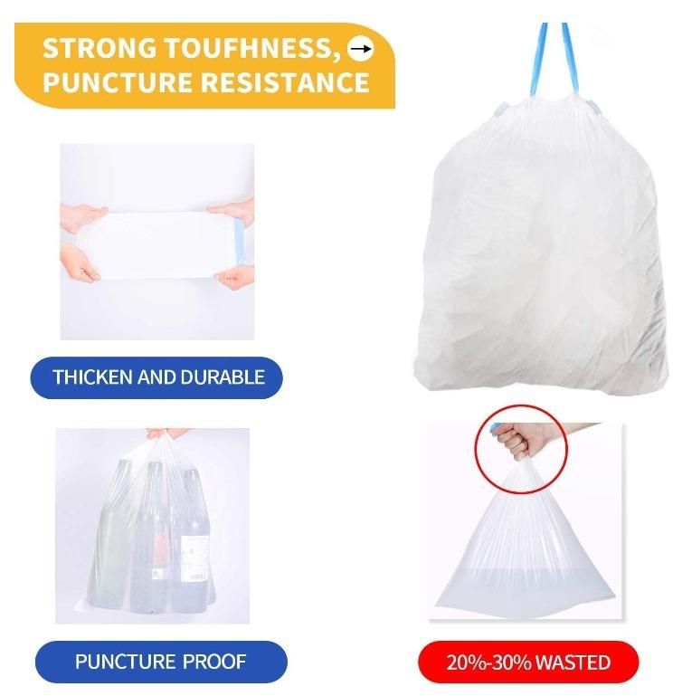 🗑 White Unscented Strong Garbage Bags 🗑
