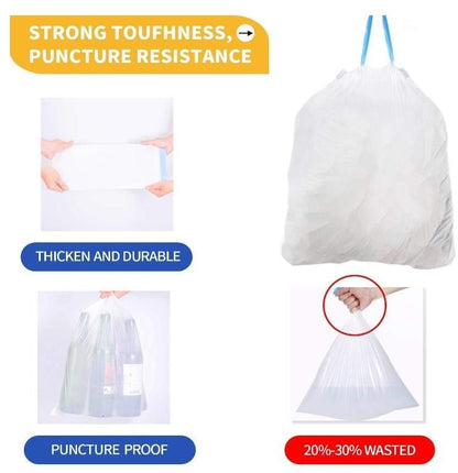 🗑 White Unscented Strong Garbage Bags 🗑