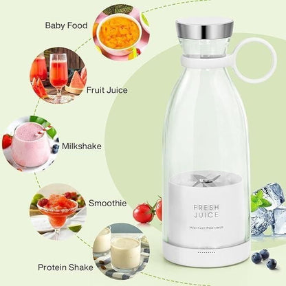 🍹 Travel Portable Mini Juice Blender- USB Rechargeable Juicer