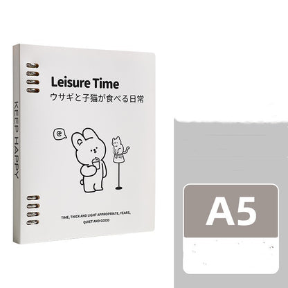 B5 Loose Spiral Notebook Detachable Notebook