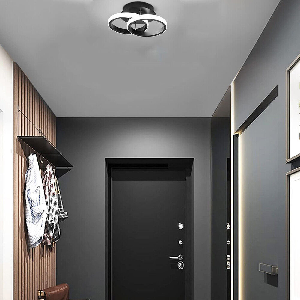 Modern LED Ceiling Light Double Round Pendant Lamp Bedroom Lights Ceiling