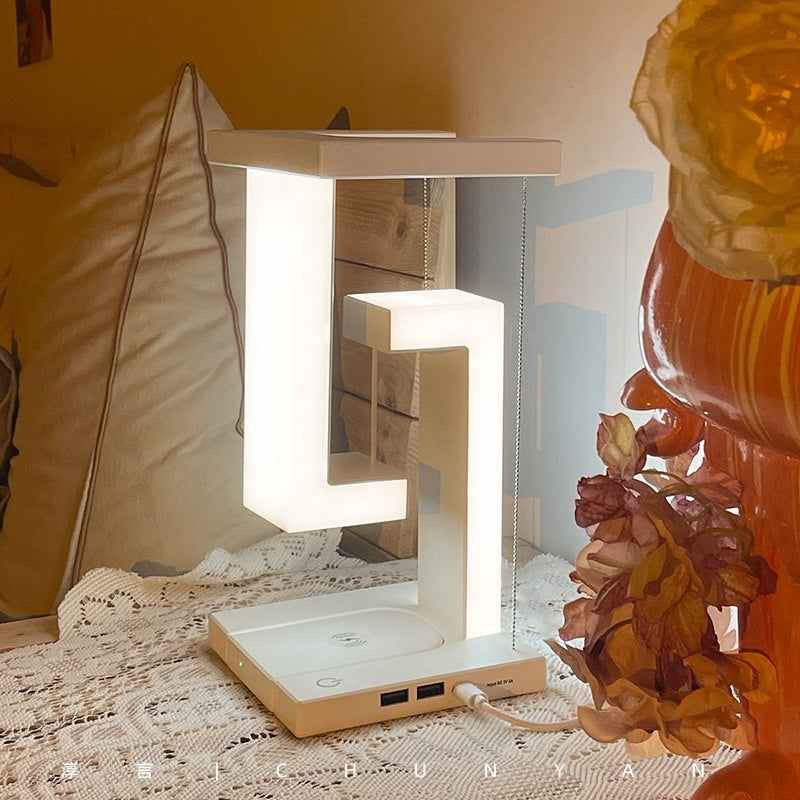 Creative New Suspension Table Lamp Mobile Phone Wireless Charging Small Night Lamp