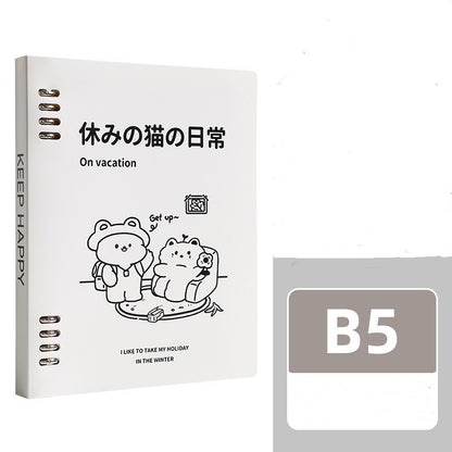 B5 Loose Spiral Notebook Detachable Notebook