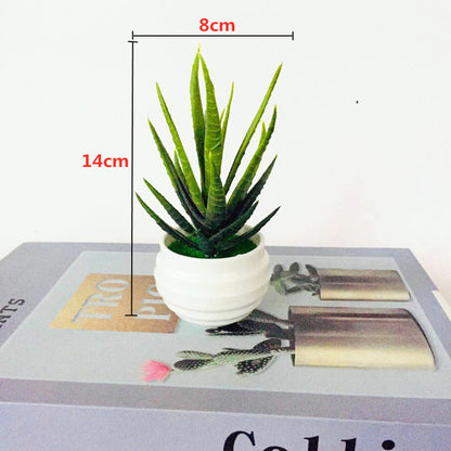 Simulation Of Green Office Desktop Trinket Artificial Plant Pot